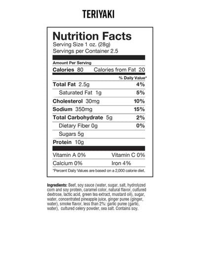 Asian Style Teriyaki Beef Jerky