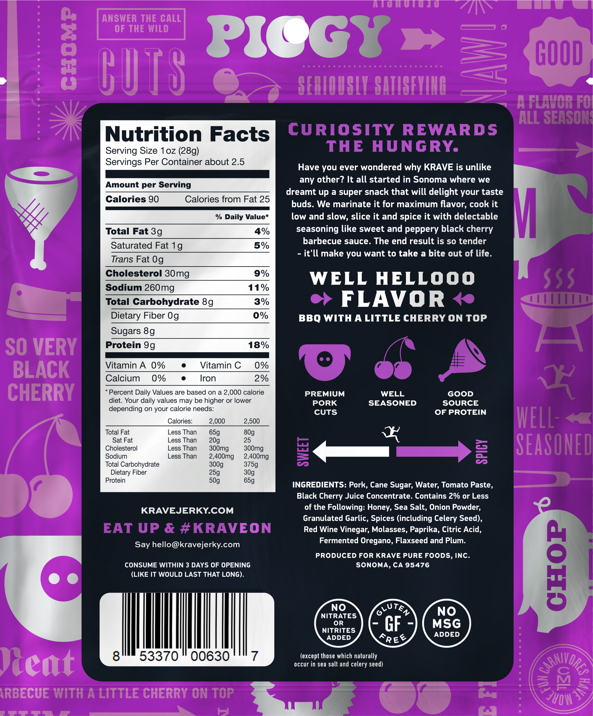 Black Cherry BBQ Pork Jerky