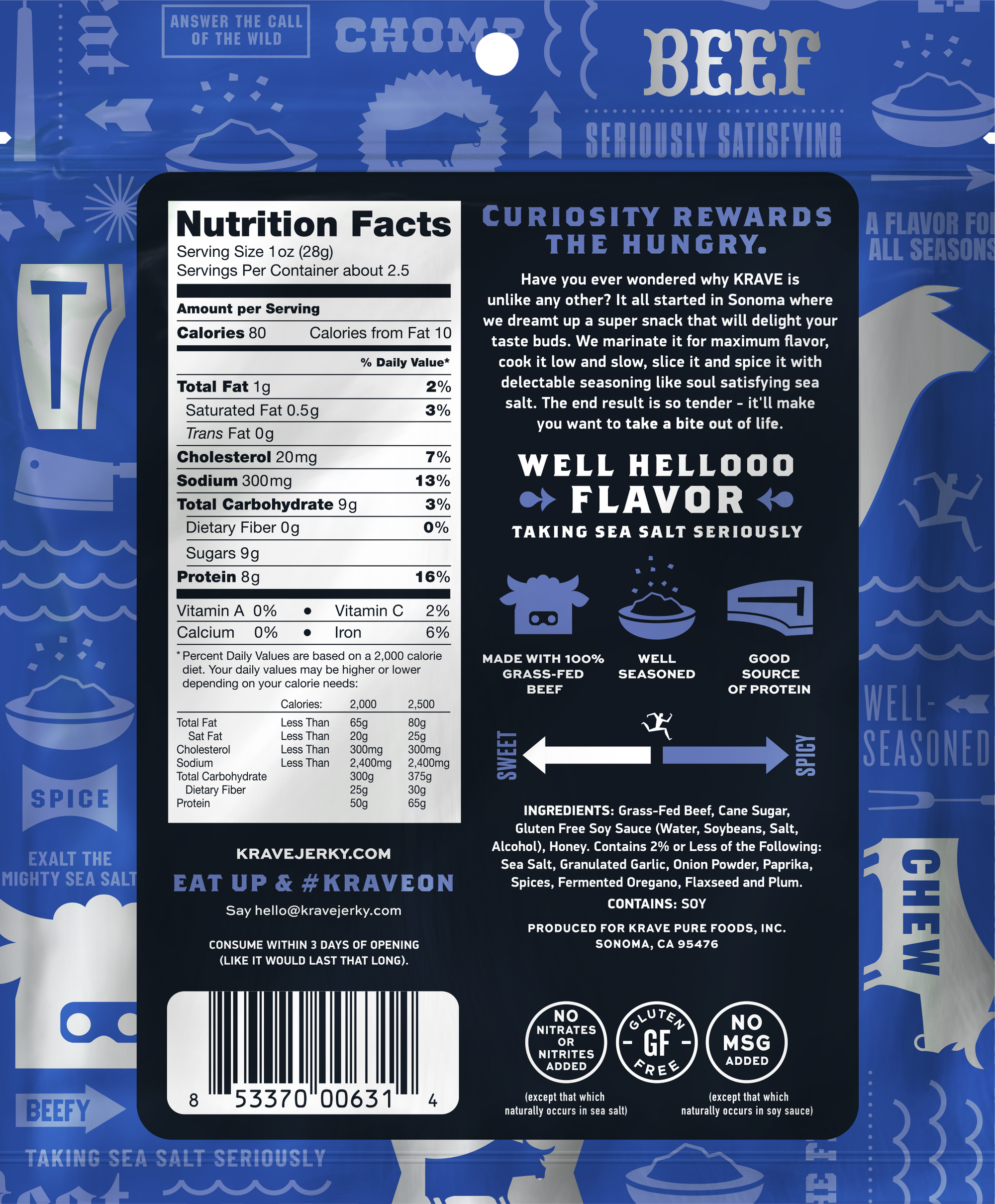 Sea Salt Original Beef Jerky