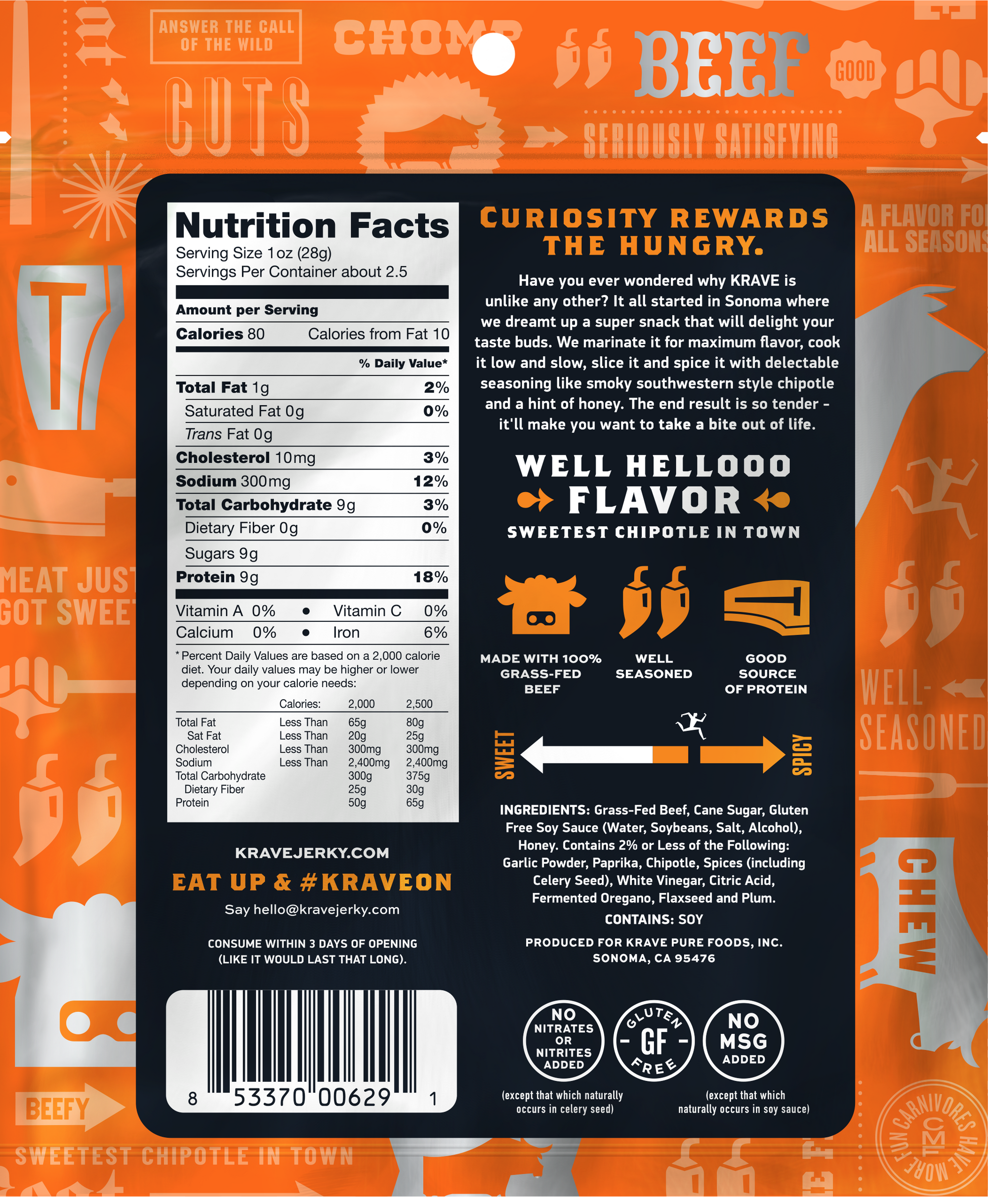 Sweet Chipotle Beef Jerky