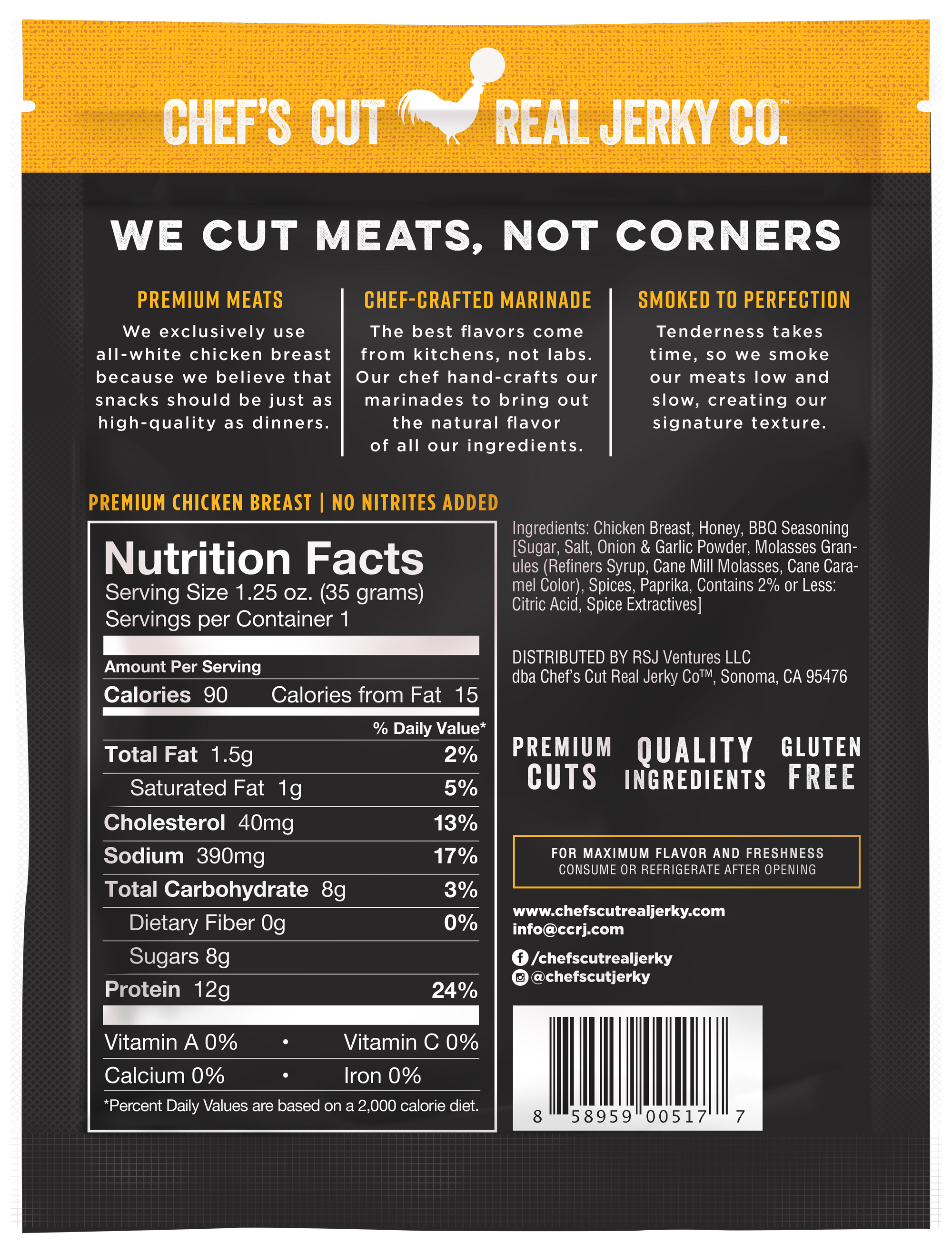 Honey BBQ Chicken Jerky