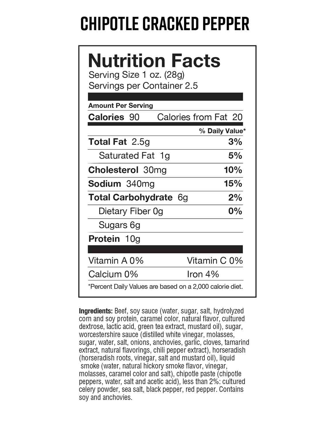 Chipotle Pepper Beef Jerky