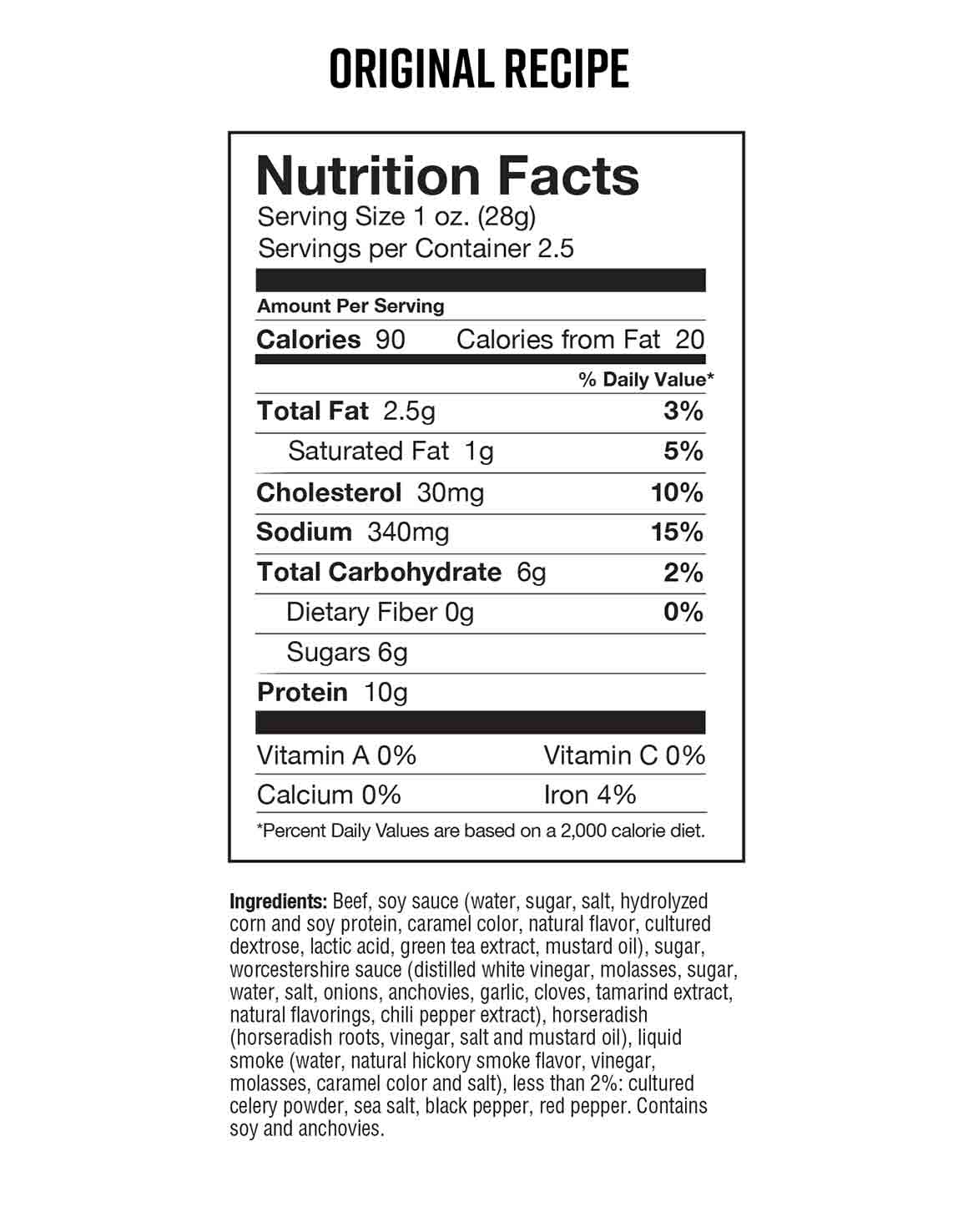 Original Recipe Beef Jerky